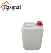 Hasanat Essentials Multipurpose Plastic Jerry Can Perfect for Transporting Water Fuel Lubricants Outdoor Camping Hiking 10 Litre HDPE White (10 LITRE)