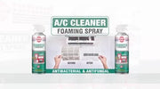 Asmaco Air Conditioner Cleaner, Foaming Spray, Interior, Anti Bacterial, Anti Fungul