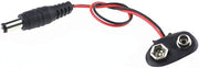 9V Battery Snap Power Cable to DC Clip Male Line Battery Adapter for Arduino Uno R3