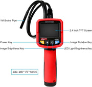 UNI-T UT665 Industrial Borescope Professional Endoscope Vehicle Maintenance Inspection Pipeline Detector with Waterproof Snake Camera