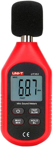 Uni-T Ut353 Bluetooth Noise Measuring Instrument Db Meter 30~130Db Mini Audio Sound Level Meter Decibel Monitor