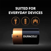 Duracell D2 Monet Duracell Type D Batteries, Pack of 2