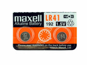 Maxell Maxell Batteries LR41 (192, AG3) Alkaline Button Size Battery, On Tear Strip (Pack of 10)