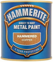 Hammerite Metal Paint Hammered Copper 750Ml