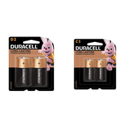 Duracell D2 Monet Duracell Type D Batteries, Pack of 2