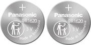 Panasonic CR1620 Lot de 2 piles bouton au lithium 3 V
