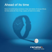 Renata 395 Button Cell Watch Battery - 5
