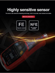 UNI-T UT343D Coating Thickness Gauge – Digital Paint Thickness Meter for Steel, Iron, and Non-Magnetic Metals