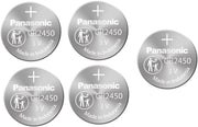 Panasonic Battery Lithium CR-2450/5BE Battery - Pack of 5 (Multicolor)