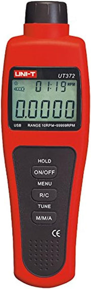 Uni-Ts Ut372 Is A Non-Contact Tachometer With Ranges Of 10Rpm To 99999Rpm And 0 99999 Counts. It Can Continuously Work For 40Hrs Usb Interface Data Hold.