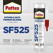 Pattex Sanitary Antimould White Pressure Pack, For Indoor Sealing, Ideal For Bathroom & Kitchen, Waterproof And Mould Resistant. Easy To Use Sealant,White, 1X200ml Pressure Pack,2751638