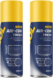 Mannol HTE Germany 2 Pack 9978 Anti-Fungi, Bacteria and Virus, AC Disinfectant Odour Removal Car Sanitiser Spray - 200 ml