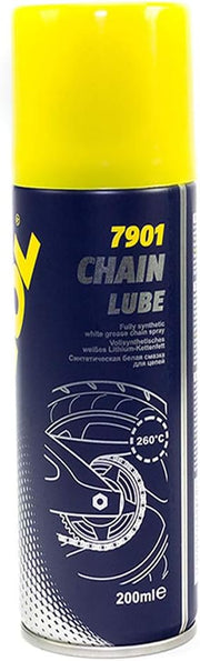 MANNOL 7901 - Premium Chain Lube Chain Grease Spray, For Motorcycle & Bikes - German Made- 200ml