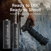 Panasonic eneloop pro AA 2550mAh Rechargeable Batteries, Pack of 4, BK-3HCCE4BT3
