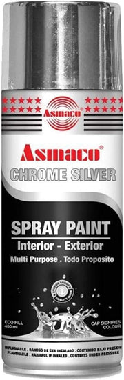 Asmaco spray paint chrome silver - silver glossy - 400ml