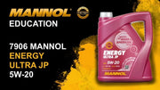 Mannol HTE - Engine Oil, Synthetic Engine Oil, American, Japanese & Korean Automakers (7906 Energy Ultra JP 5W-20 4 LTR)
