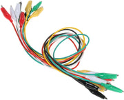 Fanryy Double-Ended Alligator Clips Test Insulated Leads Cable - 20 Pieces, 20in