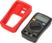 Uni-T Digital Multimeter Voltage Current Resistance Ohm Capacitance NCV Tester LCD Backlite Red and grey 134mm x 77mm 47mm, Ut33c+