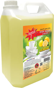 Aqua Dish Wash Liquid – 5 Litres | Lemon Fragrance | Powerful Grease Removal | Gentle on Hands | Long-Lasting Formula for Sparkling Clean Dishes