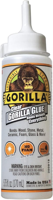 Gorilla Clear Glue, 5.75 ounce Bottle, Clear (Pack of 1),4572502