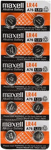 Maxell LR440-10PK LR44 Batteries (Pack of 10)
