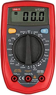 Digital Multimeter Palm Size (Resistance 200M And Square Output) Ut 33D Uni-T