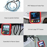 UNI-T UT665 Industrial Borescope Professional Endoscope Vehicle Maintenance Inspection Pipeline Detector with Waterproof Snake Camera
