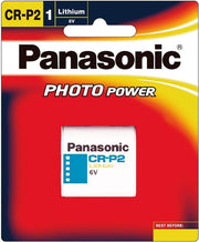 Panasonic Photo Power CR-P2 1 Lithium Battery 6V (Pack of 5)