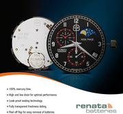 Renata Batteries 364 SR621SW Swiss Watch Battery, 1.55V (3 Pieces)