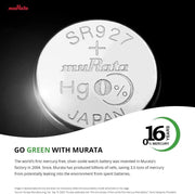 Murata Watch Battery (SR721SW/362, Pack of 5)