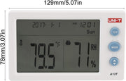 UNI-T-A13T-Temperature & Humidity Meter-Time-Alarm-Date & Calendar Indoor