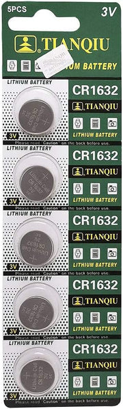 Tianqiu - CR1632 3V Lithium Batteries, 5 Pieces