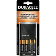 Duracell - Hi Speed Battery Charger - 2 AA 1300 mAH and 2 AAA 750 mAH Charging Slots Recharge in 4 Hours - Batteries Included in Pack