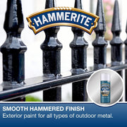 Hammerite 5084783 Metal Paint: Hammered Silver 400ml (Aerosol)
