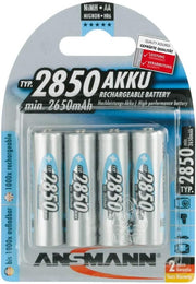 Ansmann Energy AA Rechargeable Batteries 2850mAh Ni-MH 1.2V 4pk