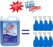 Aqua Glass Cleaner – 5 Liters | Streak-Free Shine for Glass, Mirrors & Windows | Fast-Drying, Ammonia-Free Formula