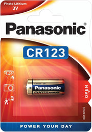 Panasonic CR123 Batteries (CR123a) - Pack of 10