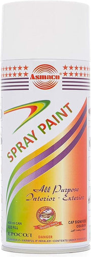 Biella™Asmaco All Purpose Interior and Exterior Spray Paint (MATT WHITE)