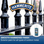 Hammerite 5084784 Metal Paint: Hammered White 400ml (Aerosol)