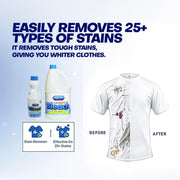 AQUA Plus Liquid Chlorite Bleach – Powerful Disinfectant for Laundry and Household Cleaning – Effectively Kills 99.9% of Germs and Bacteria, Whitens Fabrics, and Deodorizes Surfaces - 1 Gallon Bottle