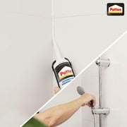 Pattex Sf525 Kitchen And Bath Premium Silicone Sealant, Mould Resistant, Ideal For Showers, Toilets Tiles, Easy Bathroom Sealant 1X280ML Cartridge