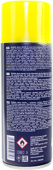 MANNOL 9669 Cold Engine Starter Jump Spray, 450ml