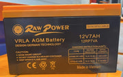 Voltron-Raw Power VRLA AGM Battery 7A-12V-Quality-Made in Vietnam