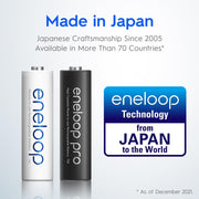 Panasonic eneloop pro AA 2550mAh Rechargeable Batteries, Pack of 4, BK-3HCCE4BT3
