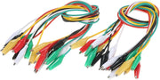Fanryy Double-Ended Alligator Clips Test Insulated Leads Cable - 20 Pieces, 20in