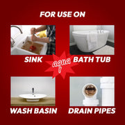 Aqua Drainage Opener 6 Kg – Heavy-Duty Drain Cleaner for Kitchen, Bathroom & Toilet Pipes – Fast-Acting, Multi-Purpose Clog Remover (6 kg)