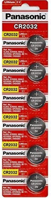 Panasonic CR2032 cr-2032 3V Coin Cell Lithium Battery (Pack of 6 Batteries)