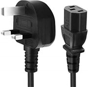 SKEIDO MAINS POWER CABLE - PC MONITOR KETTLE LCD TV LEAD - 3 PIN - 1.5METER