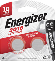 Energizer 2016 Lithium Coin battery Pack of 2
