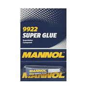 Mannol HTE Super Glue, 3grams, Cyanoacrylate Adhesive, Fast Bonding, Fast Drying, Super Strength, 9922 (12 PC)